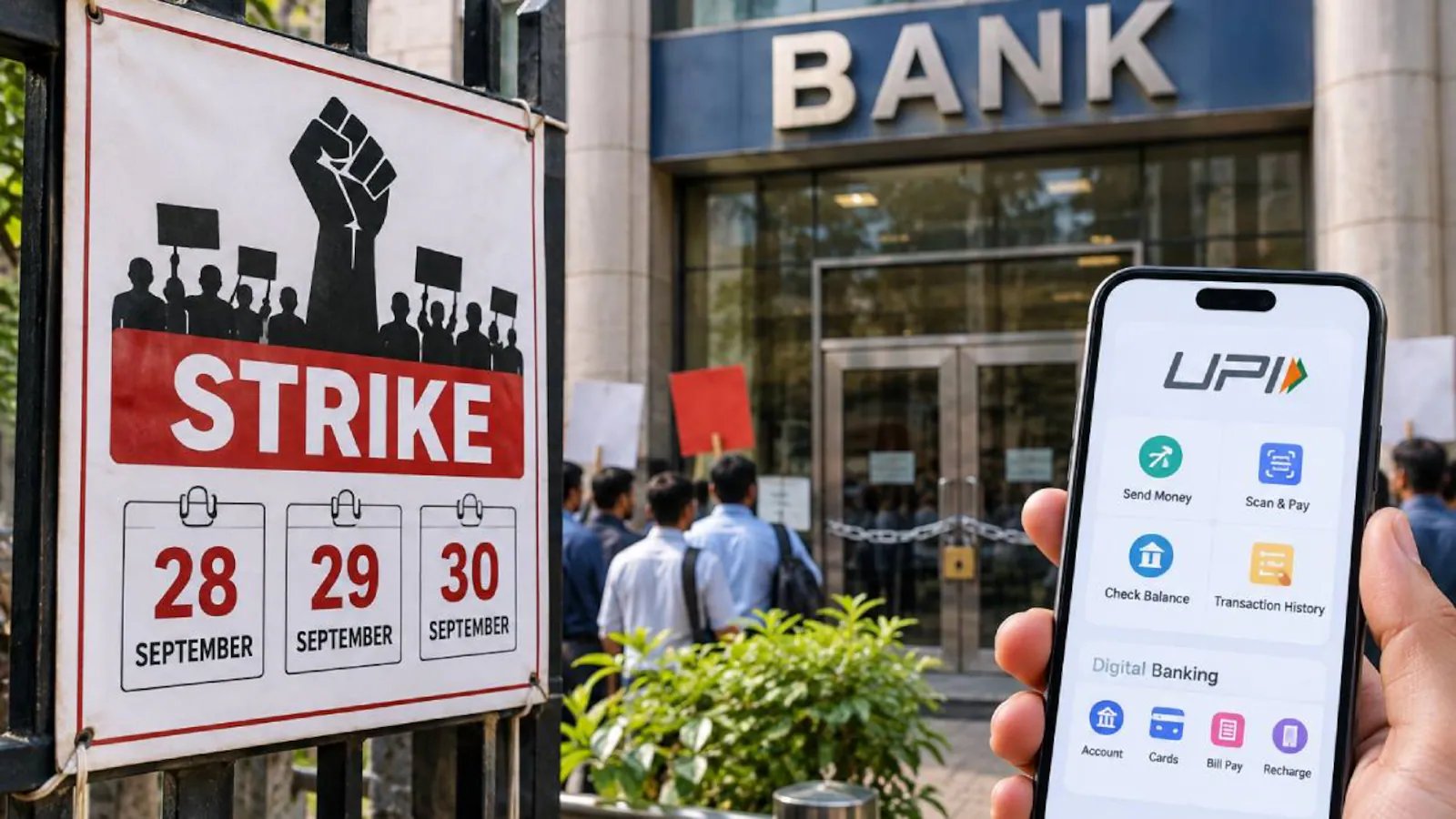 Strike Strategy: Banks Keep Sunday Doors Open Amid Looming Three-Day Shutdown