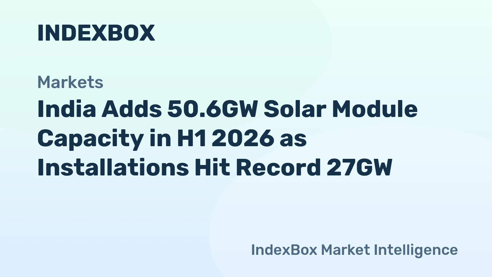 Sun-Drenched Surge: India Adds 50.6GW in Module Capacity Amidst 27GW Solar Installation Spree