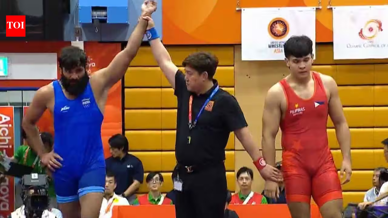 Sunil Kumar Grapples With Greatness: India Secures First Mat Medal in 87kg Thriller