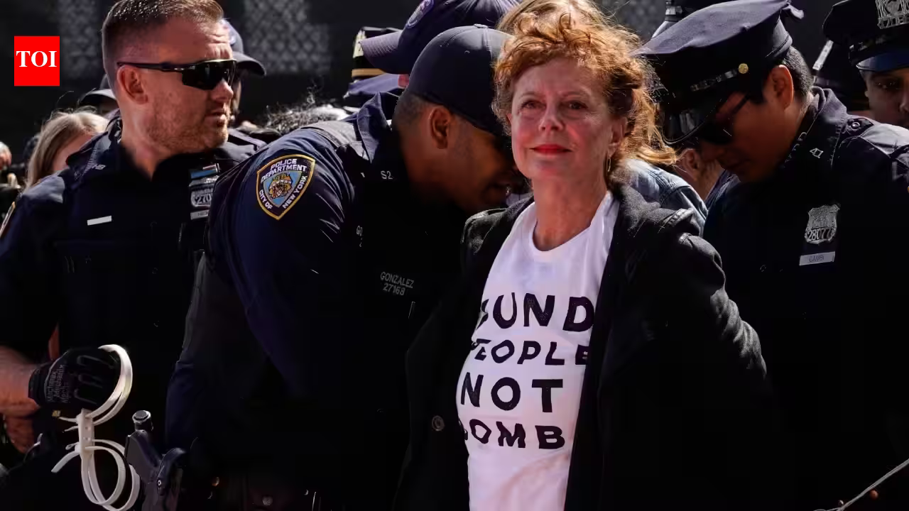 Susan Sarandon Arrested in High-Stakes Protest Against Benjamin Netanyahu at UN