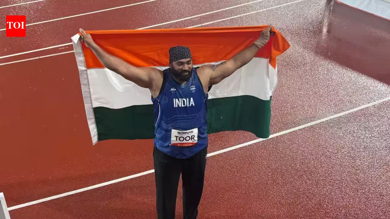 Tajinderpal Singh Toor’s Golden Streak Snapped: Shot Put Star Secures Hard-Fought Silver in Hangzhou