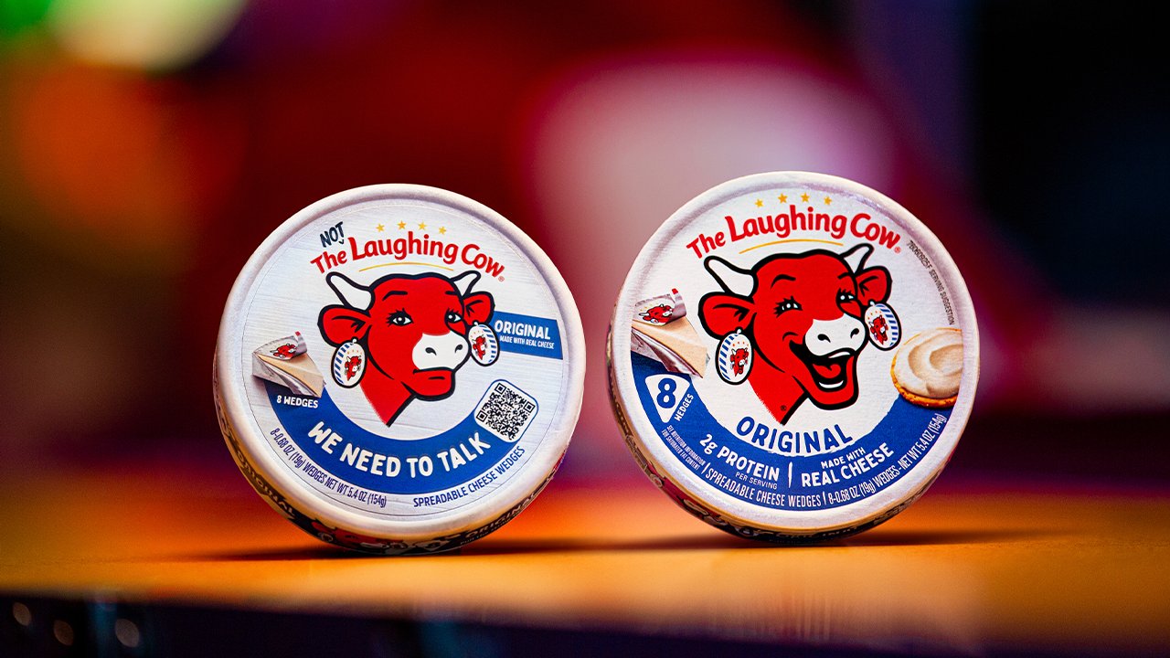 The Laughing Cow Turns Frowns Upside Down in Mysterious Rebrand