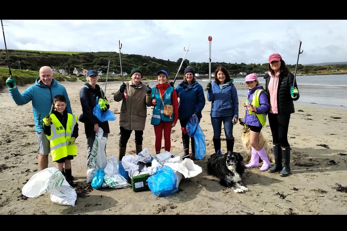 Tide Turns on Trash: Islandmagee Community Clears 35kg of Waste from Browns Bay