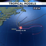 Tropical Unrest: Invest 98 Stirs Atlantic Waters East of Bermuda