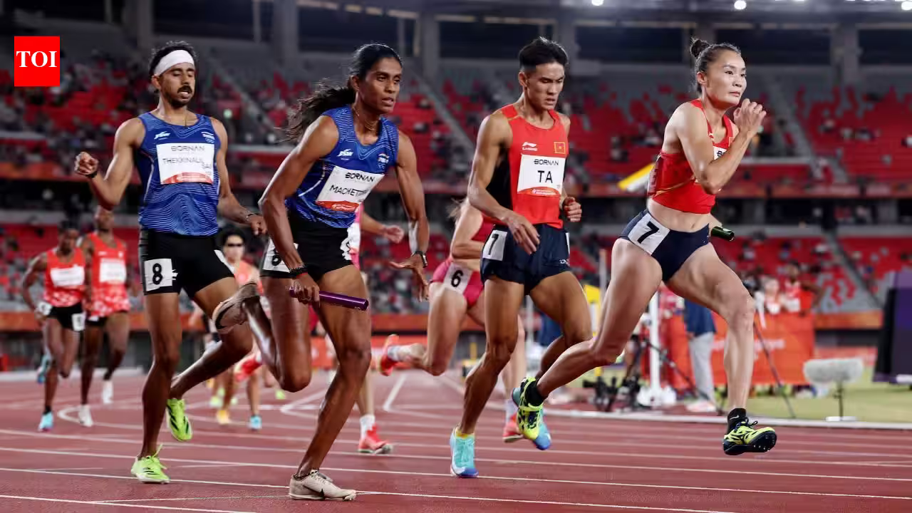 Vithya Ramaraj blazes a trail to silver as India clinches nail-biting 4x400m relay podium