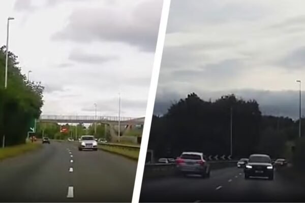 Wrong-Way Recklessness: North East Driver’s Death-Defying Escape Caught on Camera