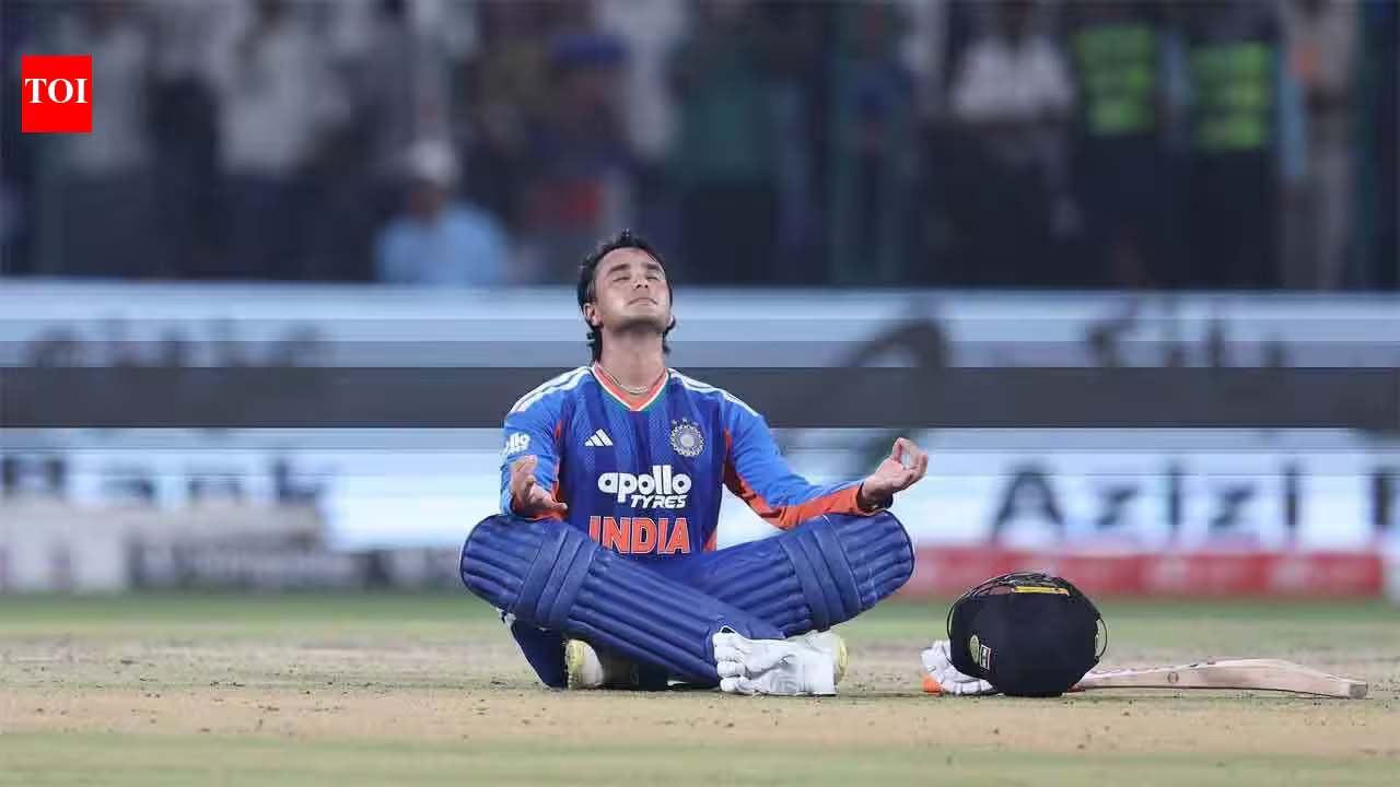Zen and the Art of Power Hitting: Abhishek Sharma Strikes a Pose After Record-Breaking Blitz
