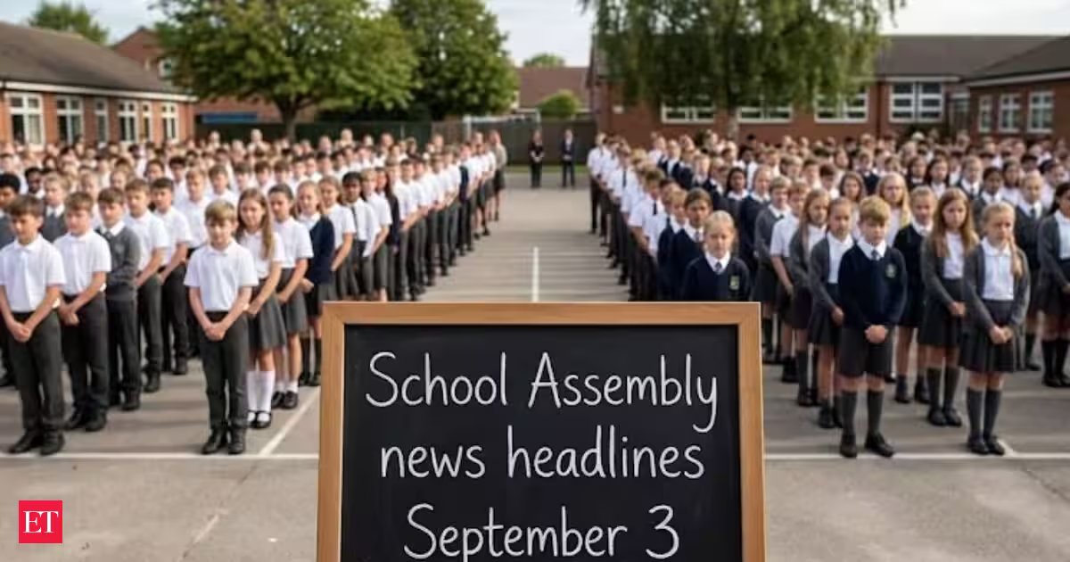 School assembly news headlines for September 3: Top India, world, sports and business updates