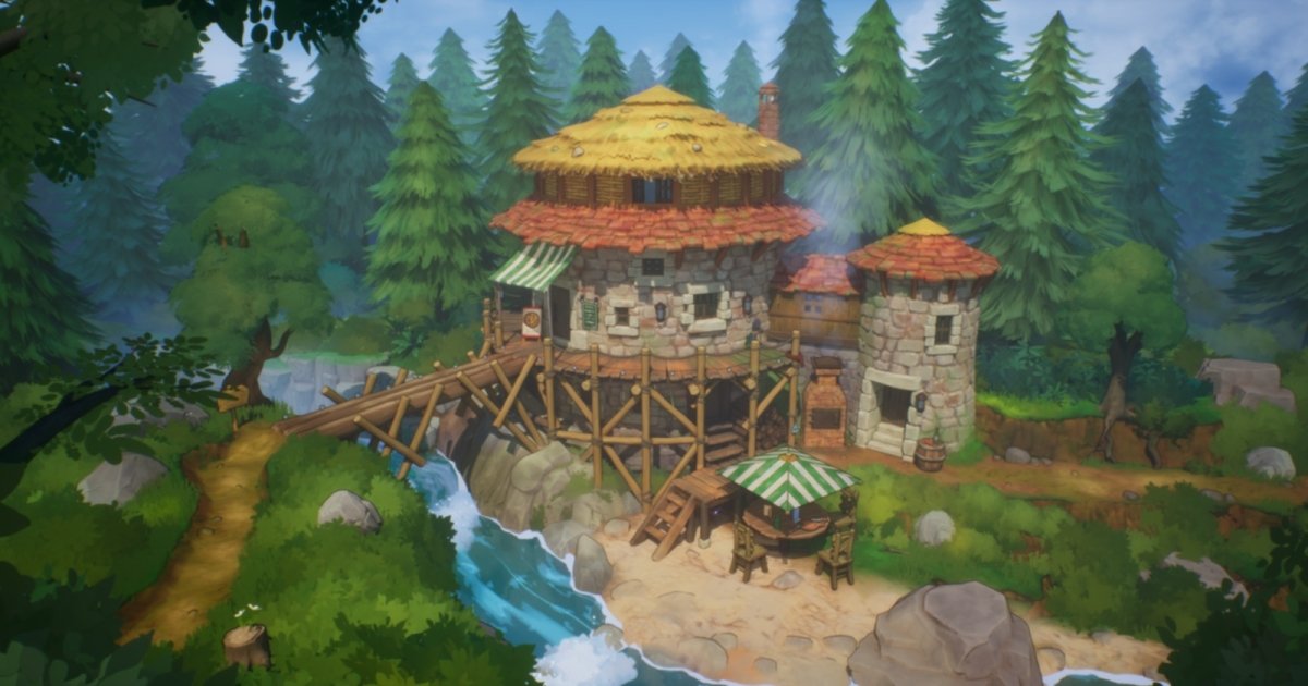 Turning a 2D Illustration into a 3D Scene with a Hand-Painted Look