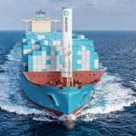 Maersk in breakthrough rotor sail on a container ship