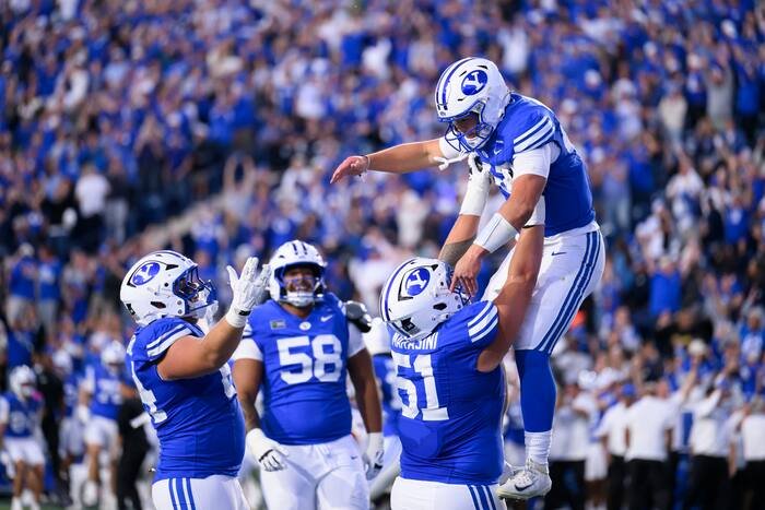 Bachmeier’s Late-Game Magic Stuns Irish as No. 8 BYU Topples No. 2 Notre Dame