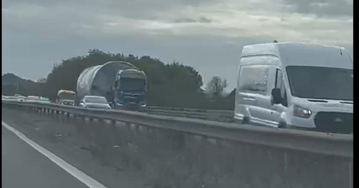 Concrete Giants: Slow-Motion Silo Convoy Set to Bring M5 to a Crawl