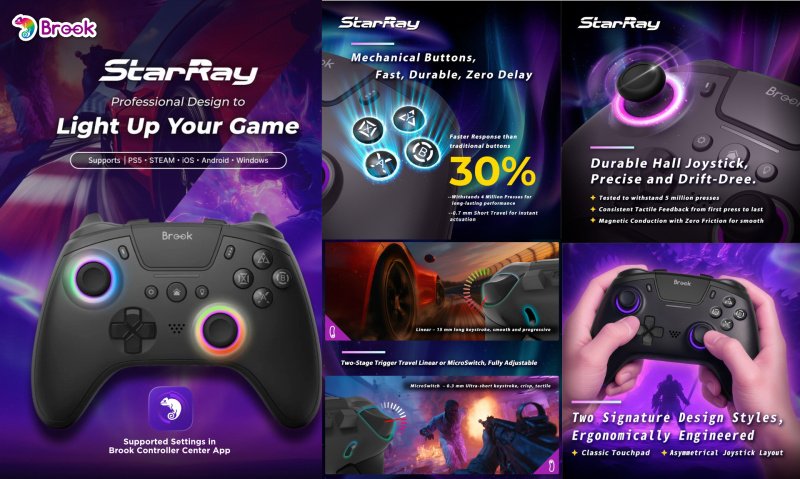 Controller Convergence: Brook StarRay Bridges the PlayStation-Xbox Divide