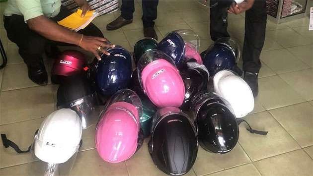 Deadly Protection: Over 758 Substandard Helmets Seized in Island-Wide Crackdown