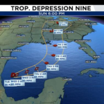 Gulf Braces as Tropical Depression 9 Ignites in Warming Waters