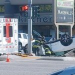 Highway 97 Havoc: Rollover Crash Snarls Kelowna Traffic at Banks Road