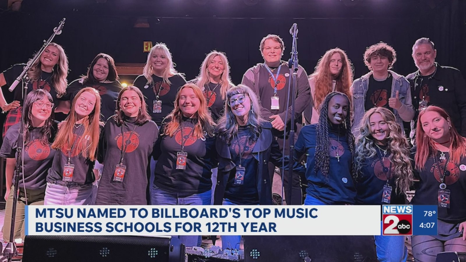 Hitting a High Note: MTSU Scores 12th Consecutive Year on Billboard’s Elite Music Business List