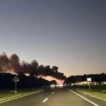 Inferno Tears Through St. Johns Golf Cart Hub as Crews Race to Contain US-1 Blaze
