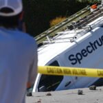Los Feliz Sinkhole Swallows Spectrum Van Following Water Main Burst