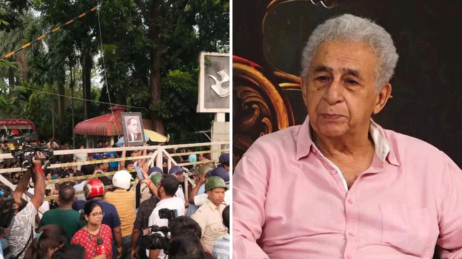 Naseeruddin Shah’s Student Solidarity Sparks Sharp Retort from Kolkata Film Institute