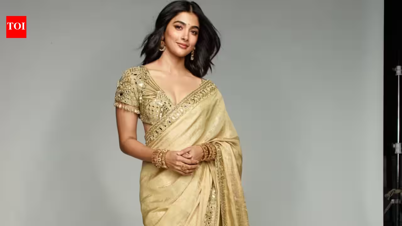 Pooja Hegde Stuns in a Rs 1.91 Lakh Tissue Silk Saree: The Epitome of Timeless Ethnic Glamour