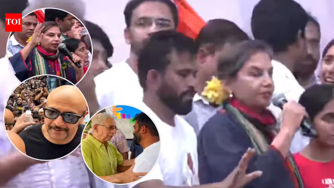 Shabana Azmi, Naseeruddin Shah, and Vishal Dadlani Take a Stand at Mumbai’s Shivaji Park Protest
