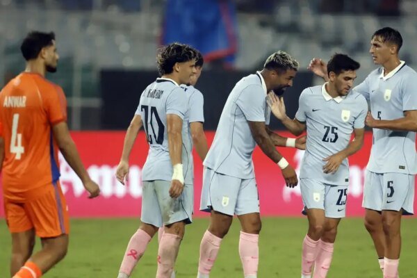 Thapa’s lone spark extinguished in Uruguay’s clinical masterclass