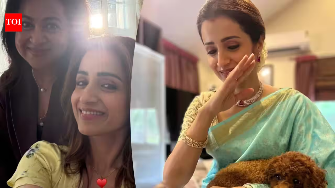 Trisha Sparks Mystery: Star Hides Pendant With Heart Emoji In New Snap With Radhika Sarathkumar!