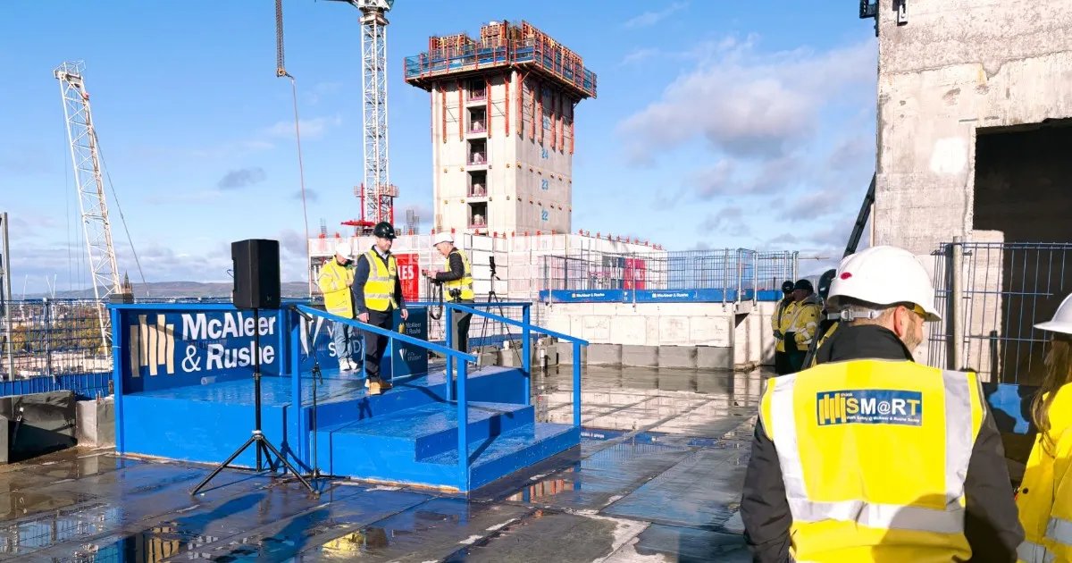 Vita Group Reaches New Heights at India Street with Final Beam Placement