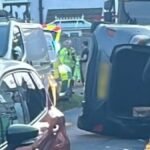 West Derby Rescue: Woman Hospitalized After Car Flips in Dramatic Crash